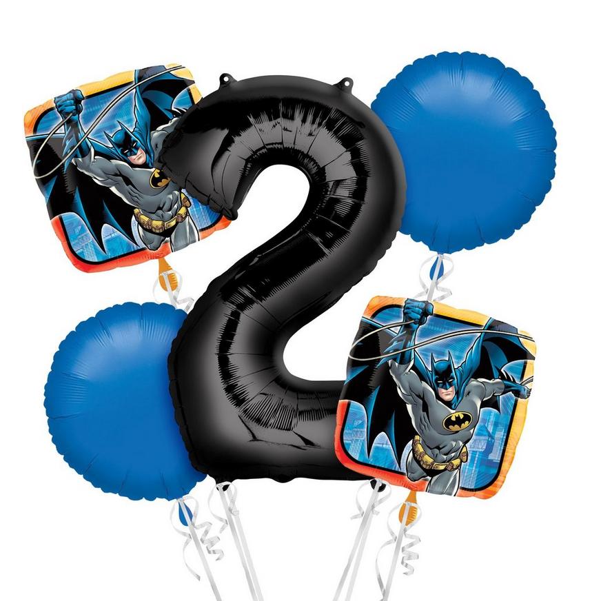 Batman Balloon Bouquet 5pc